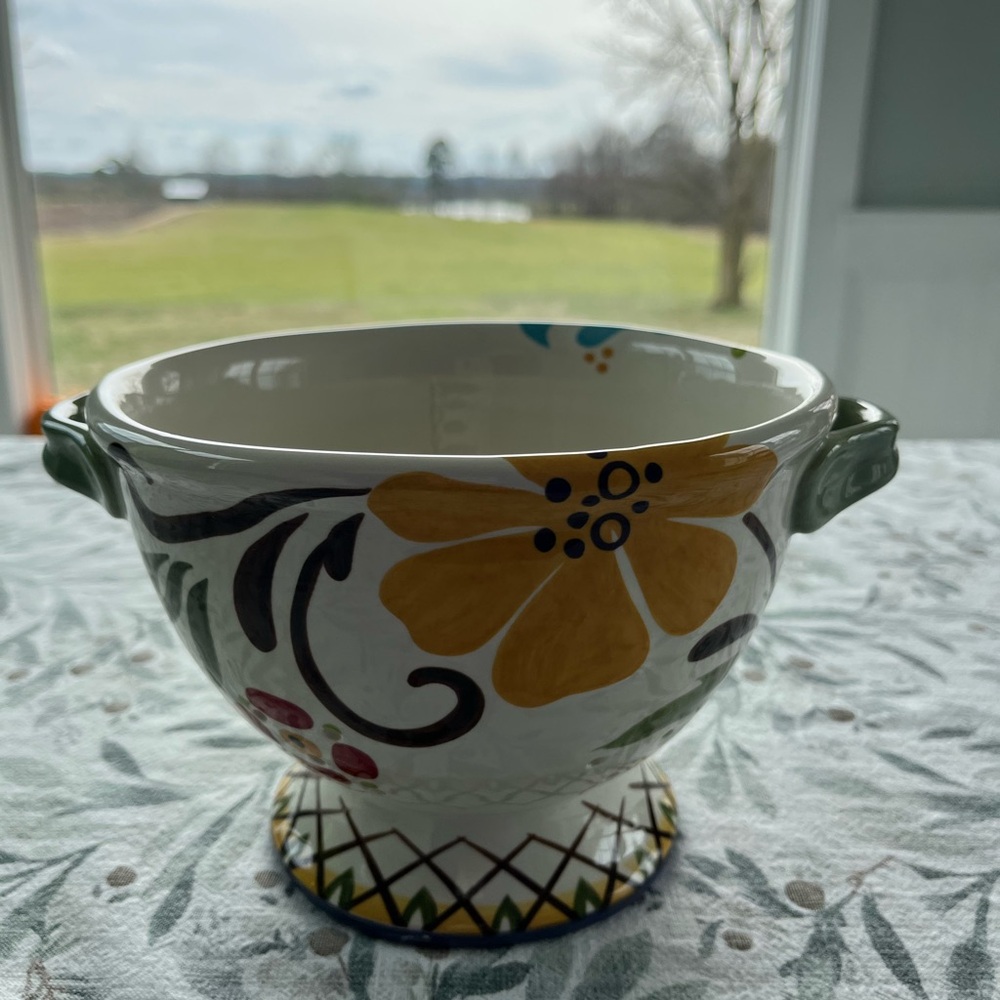 VIDA Eva Mendes, CERAMIC COLANDER, Handcrafted